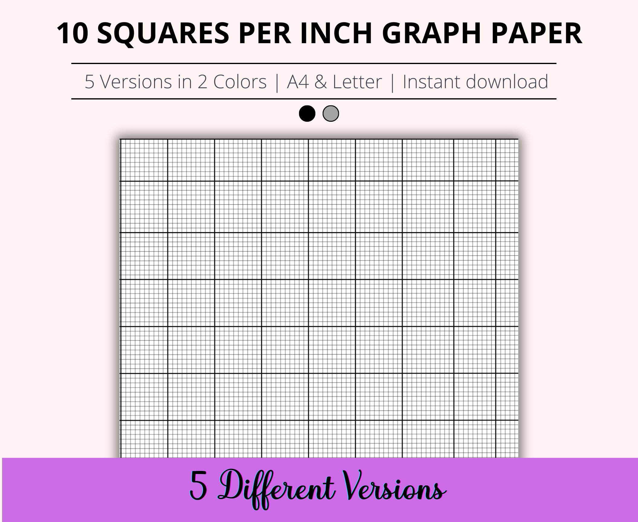 Graph Paper Printable 10x10