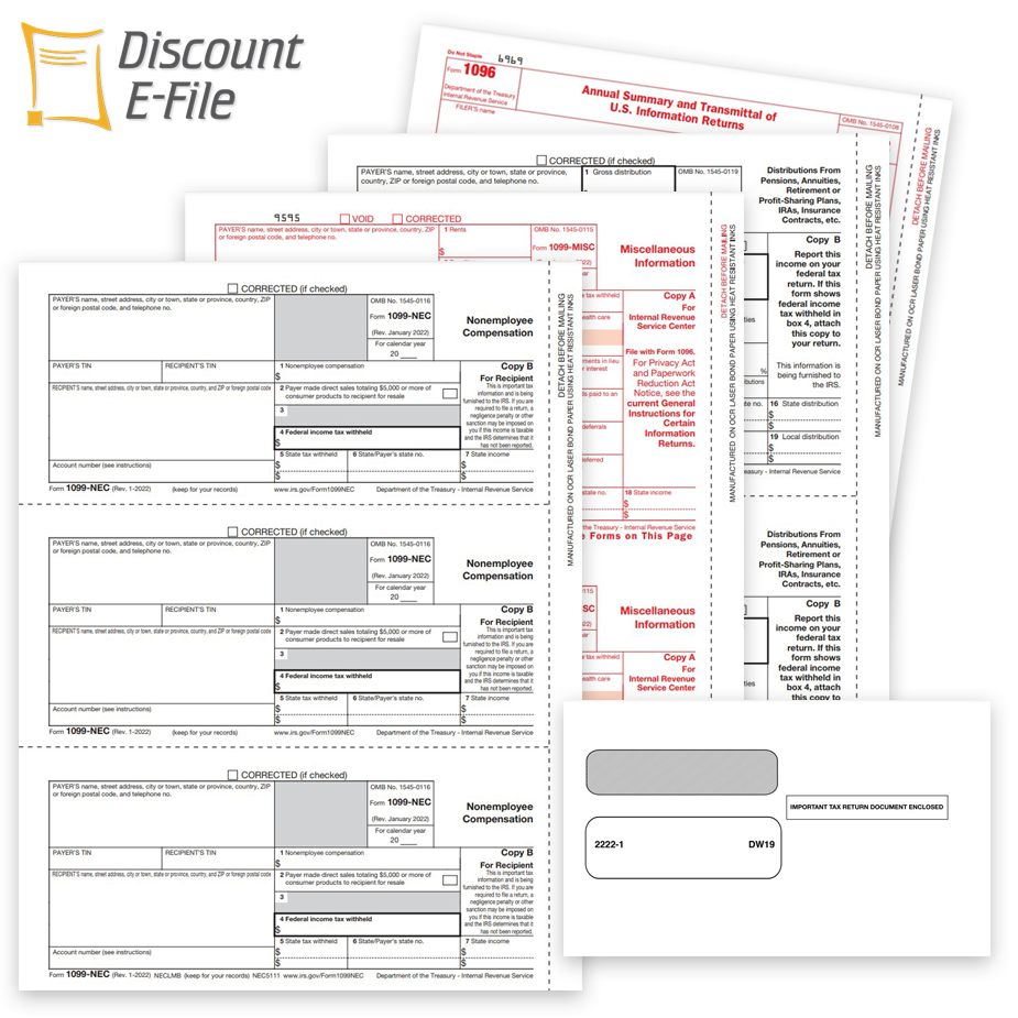 1099 amp W2 Filing For Trucking Companies DiscountTaxForms
