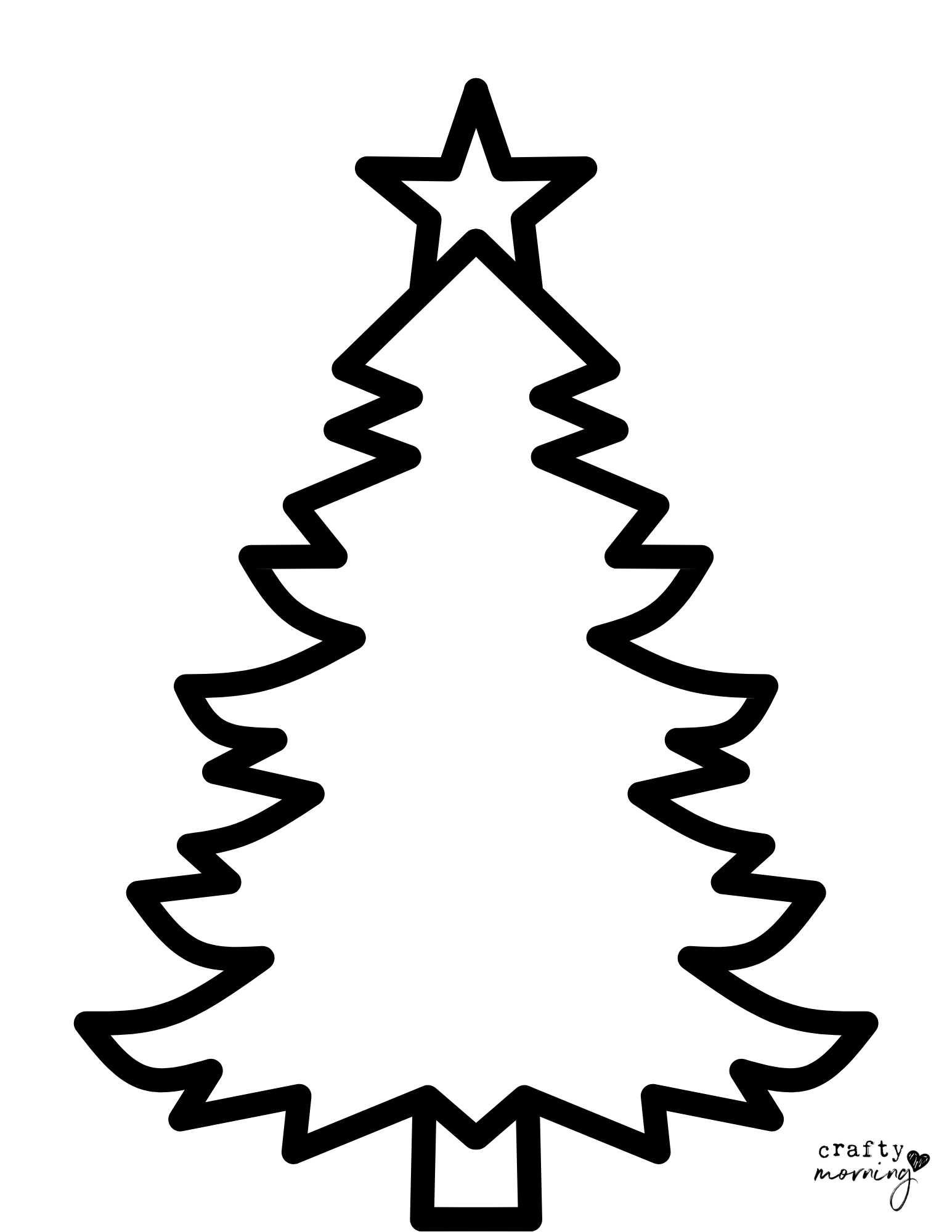 11 Free Christmas Tree Templates Crafty Morning