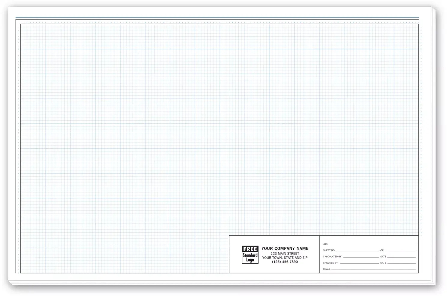 Printable Graph Paper 1/8