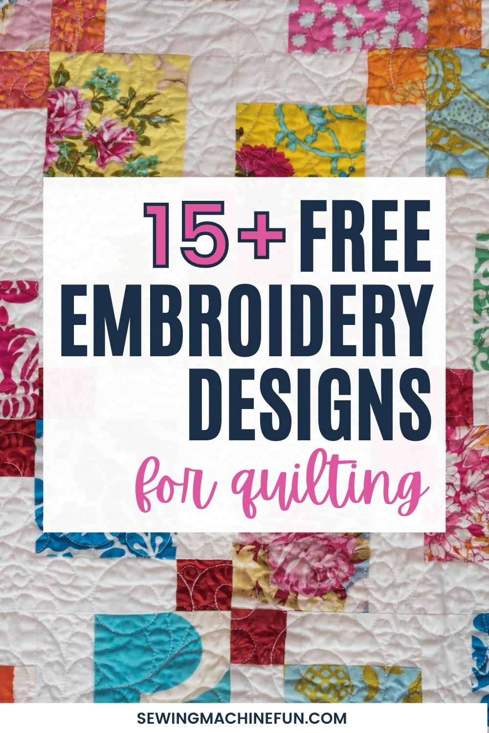 15 FREE Machine Embroidery Quilting Designs