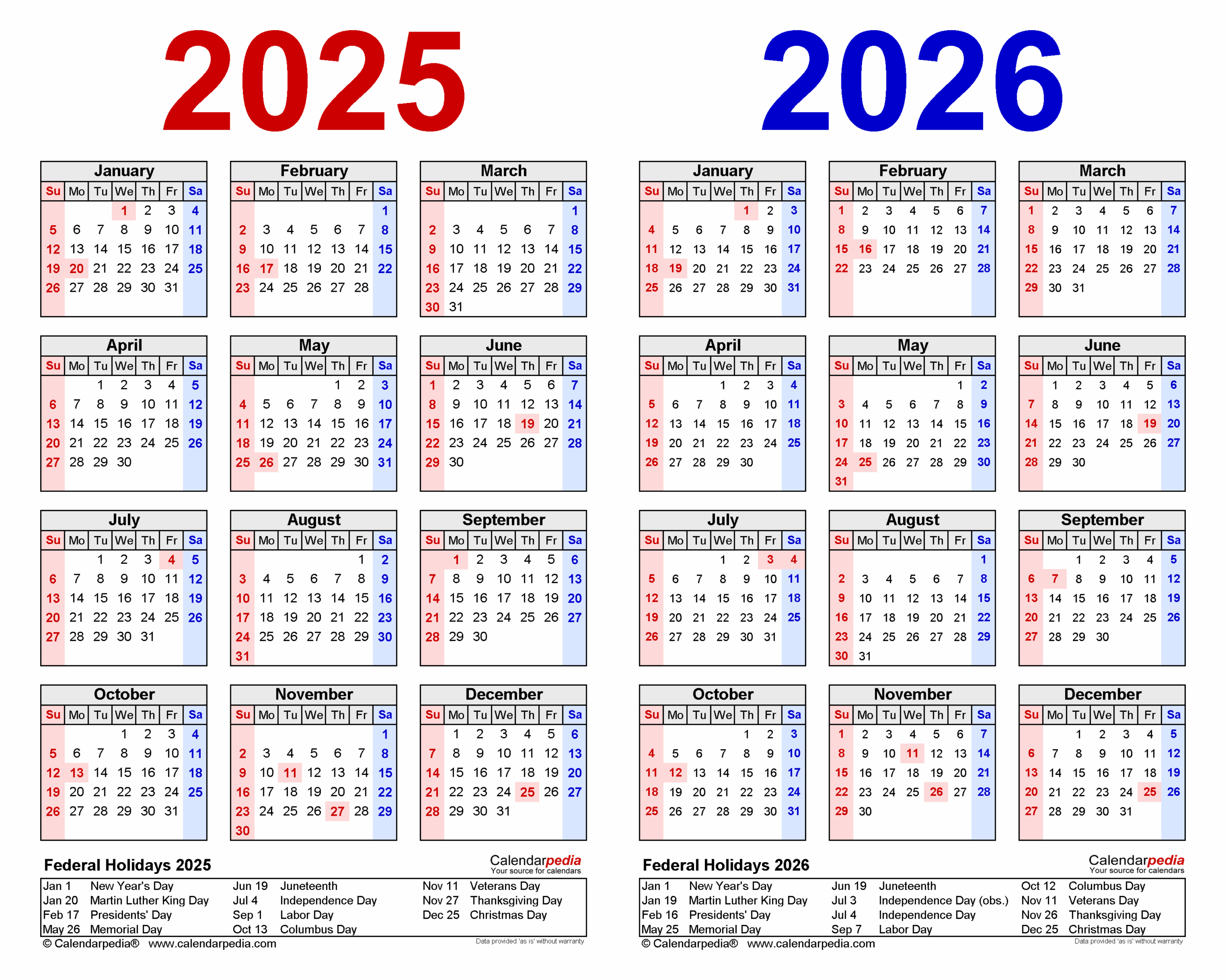 Blank Calendar Printable 2026-26