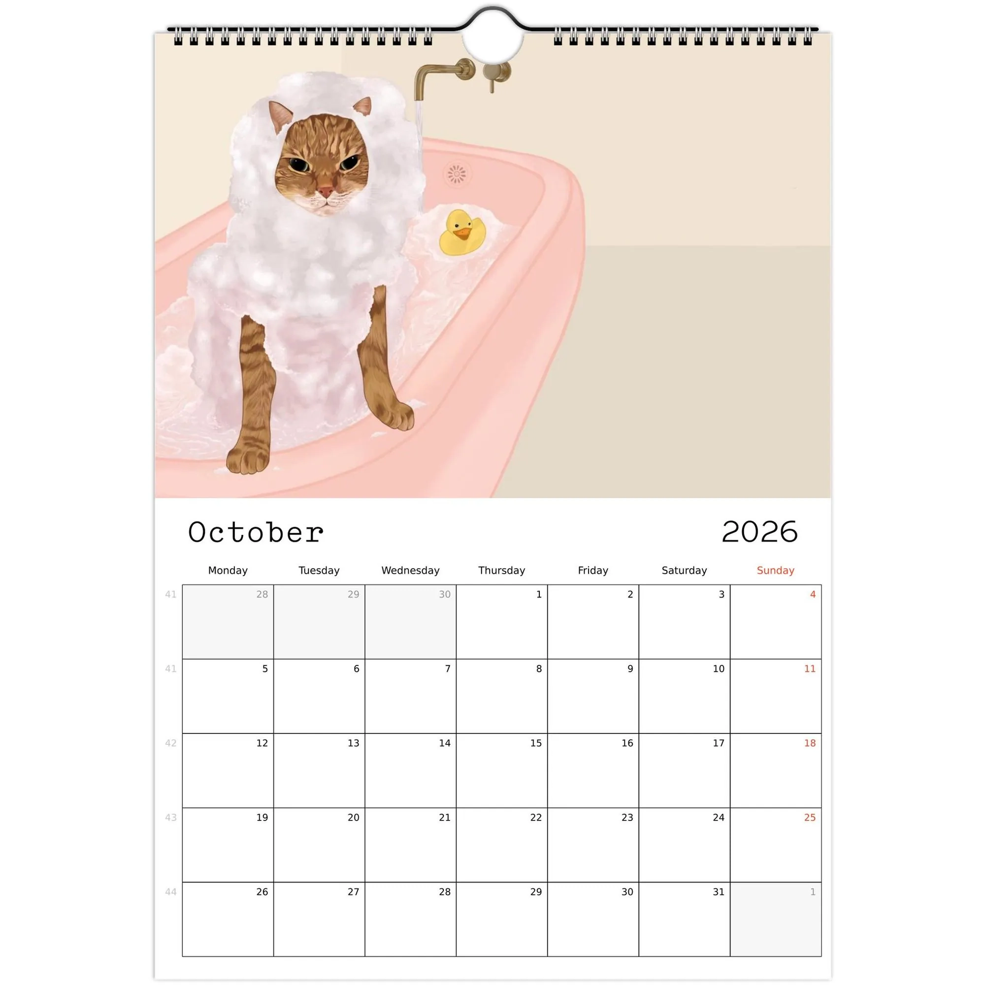 Printable November 2026 Calendar With Cats