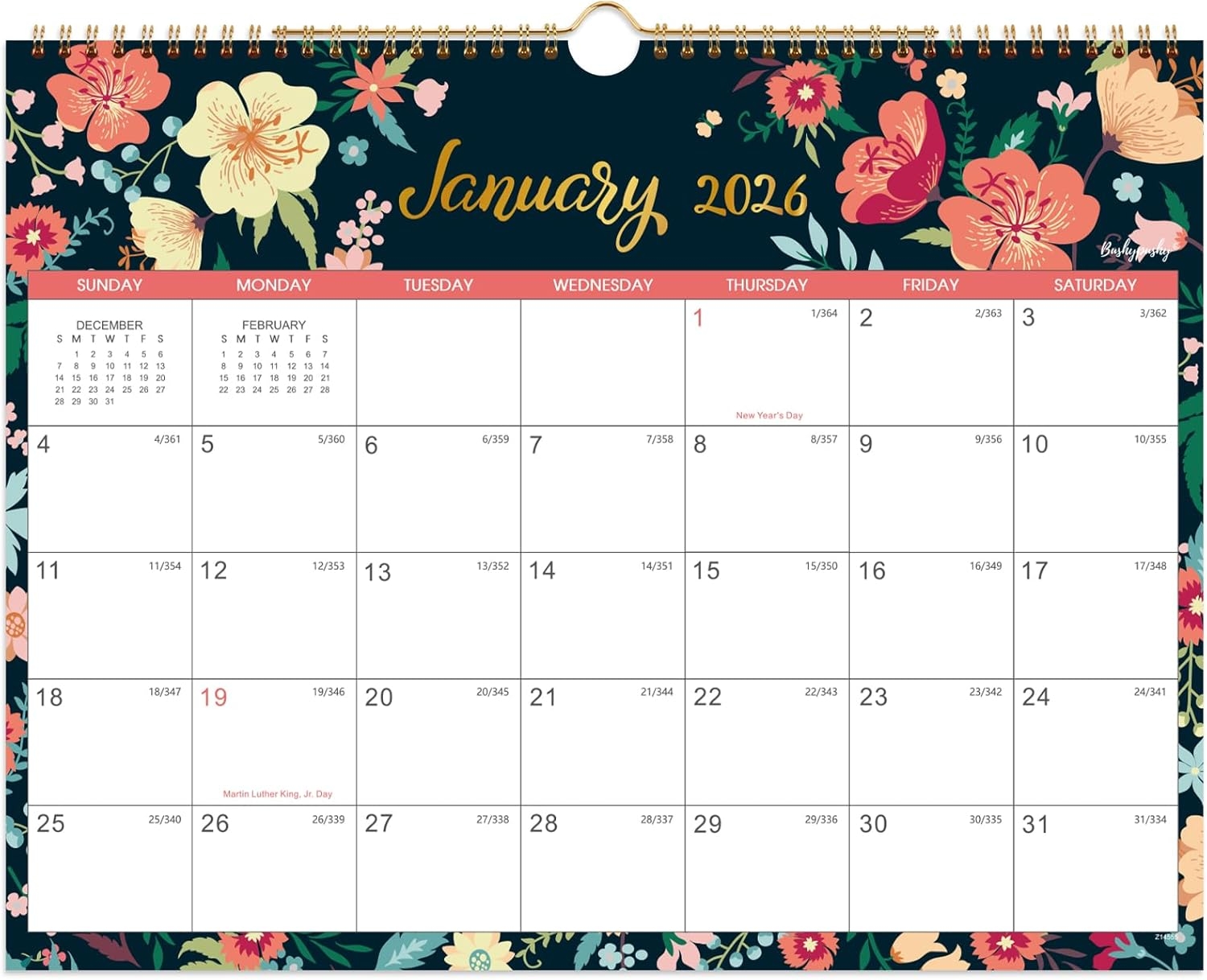 2026 Wall Calendar Jan 2026 Dec Malaysia Ubuy