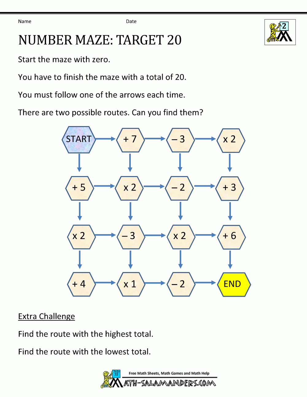 Puzzles 2nd Grade Printable