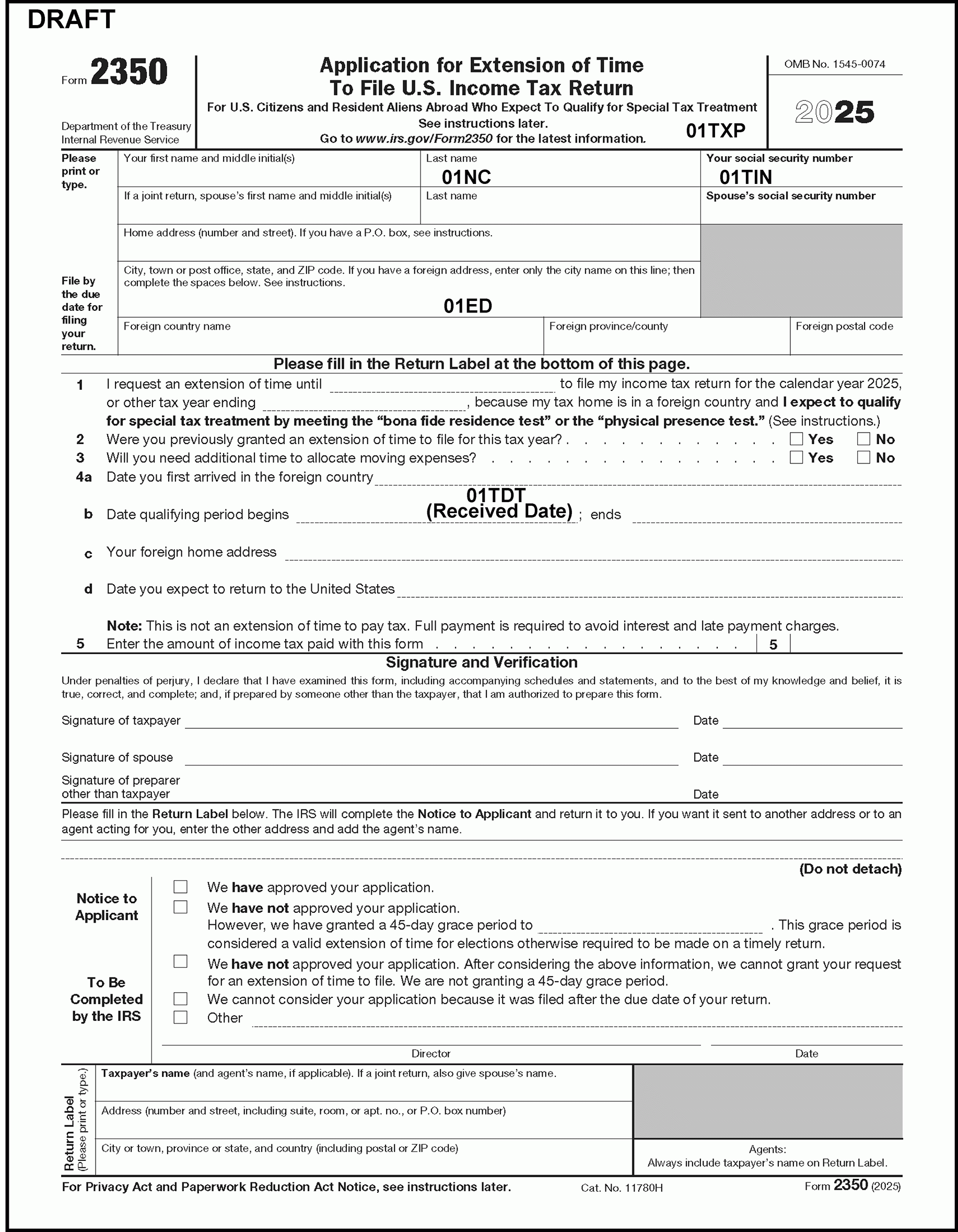 3 12 212 Applications For Extension Of Time To File Tax Returns 