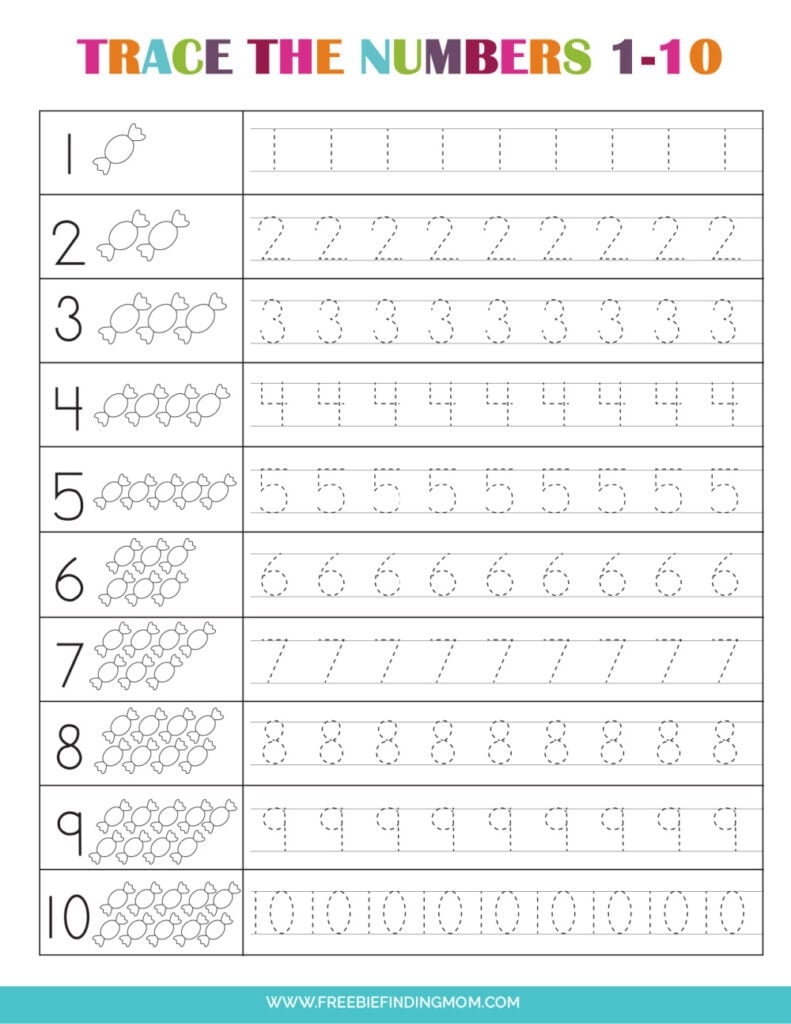 3 Free Preschool Number Worksheets 1 10 Freebie Finding Mom 