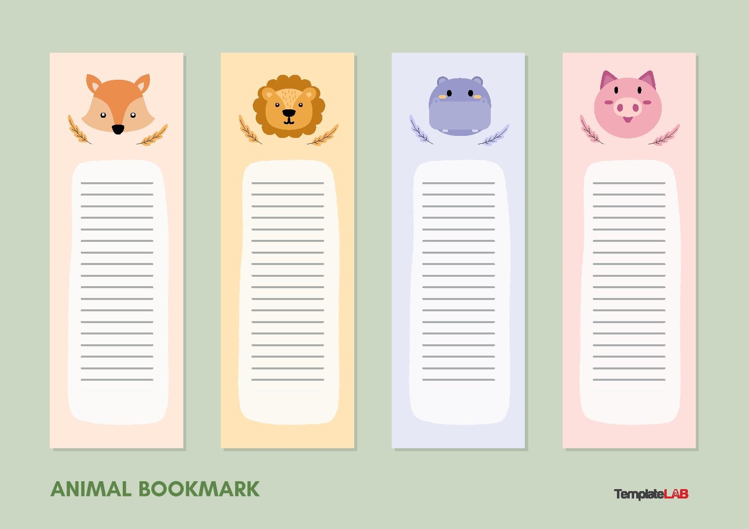 Free Printable Bookmarks Templates