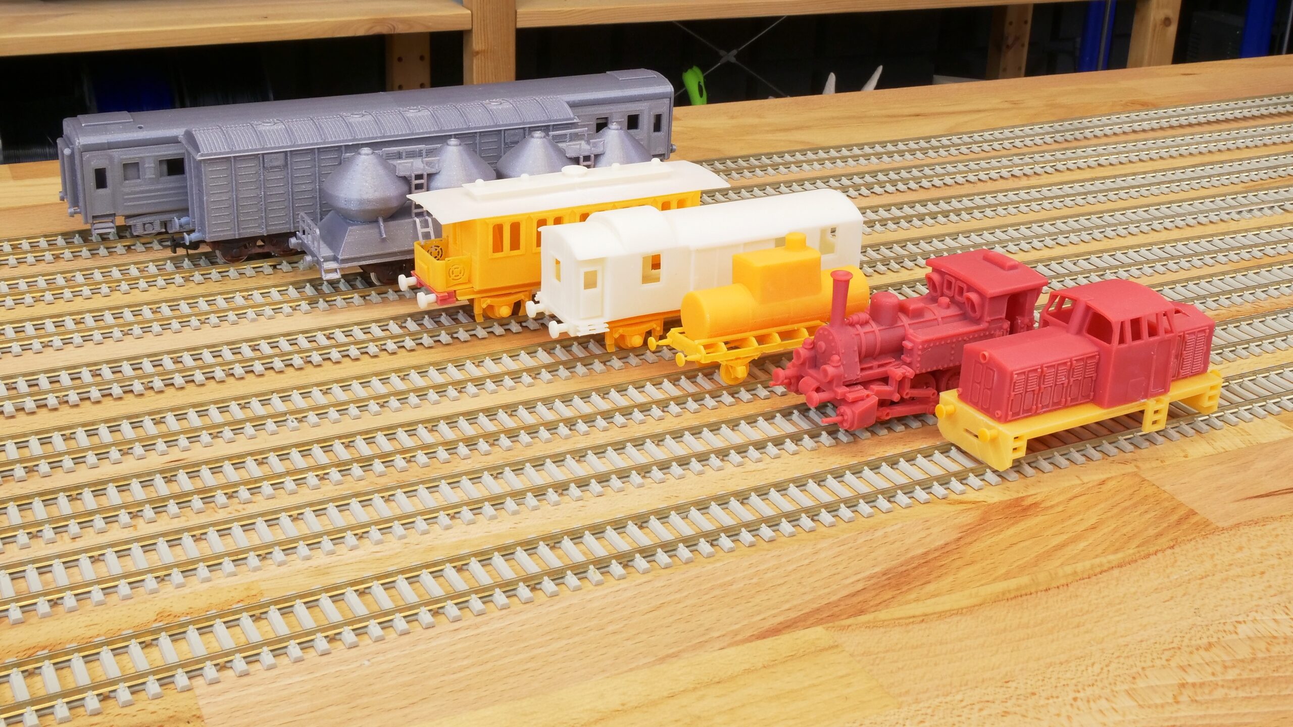 3D Printed Railway Models Part II Trains And Buildings 