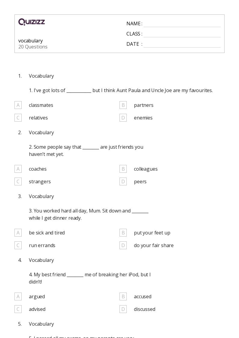 50 ELA Worksheets For 10th Grade On Quizizz Free amp Printable