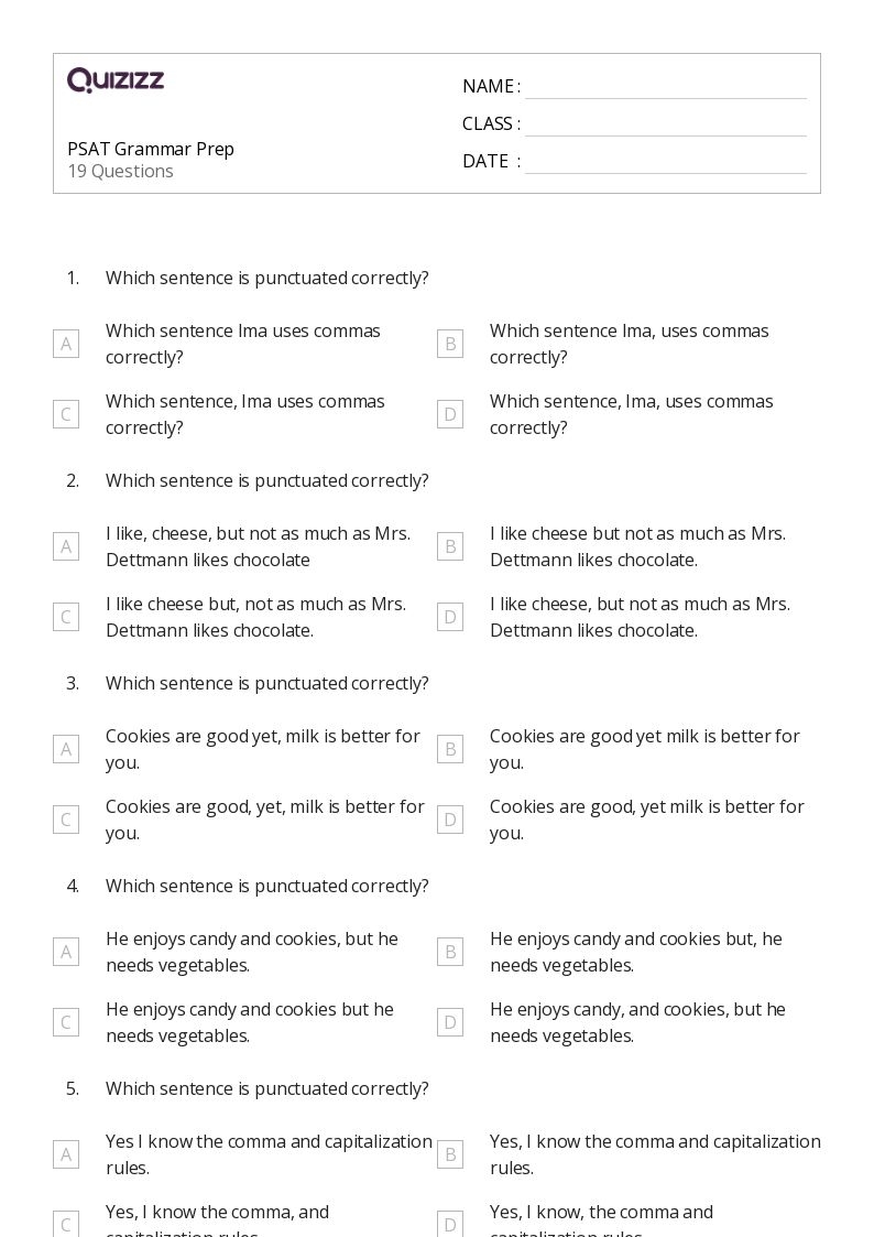 50 Grammar Worksheets For 10th Grade On Quizizz Free amp Printable