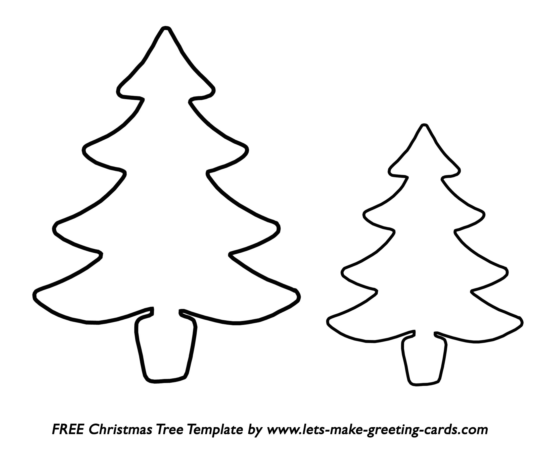Printable Christmas Tree Template