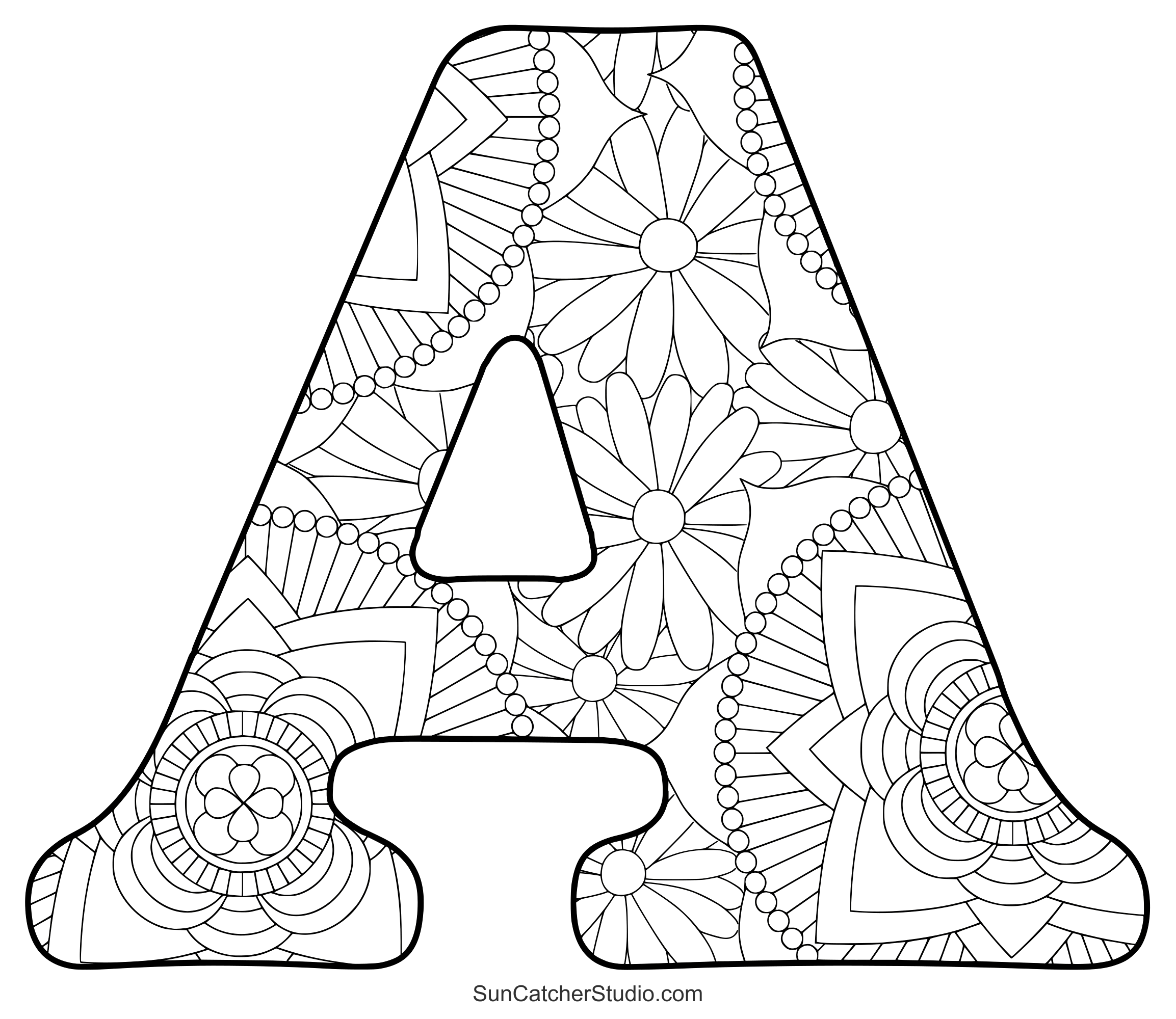 Free Printable Coloring Letters