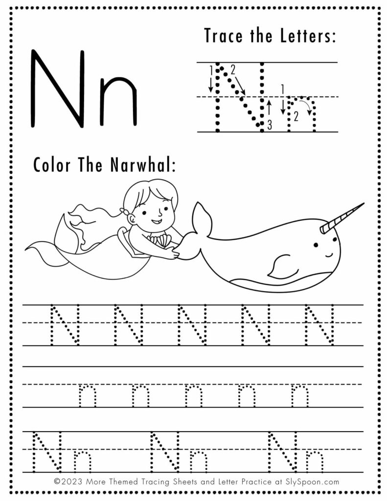 ABC Tracing Worksheets Sly Spoon
