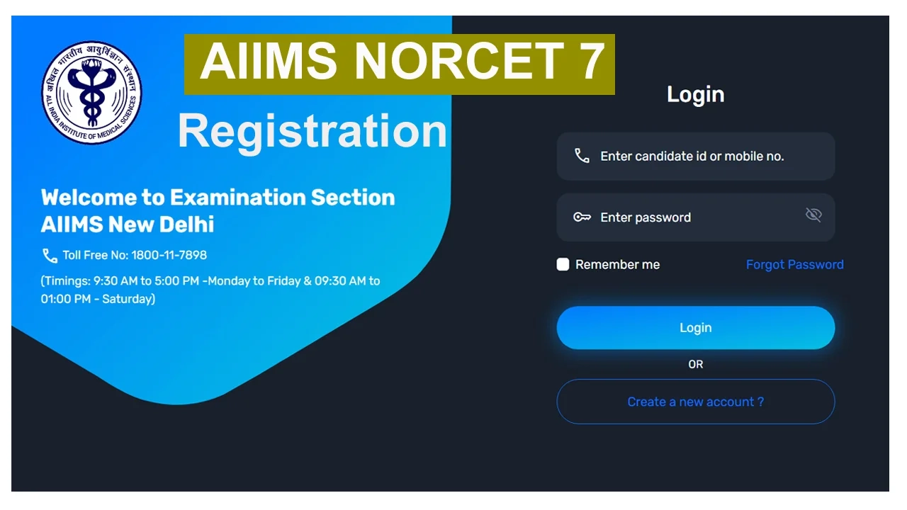 AIIMS NORCET 7 Online Form 2024 Nursing Officer Recruitment 