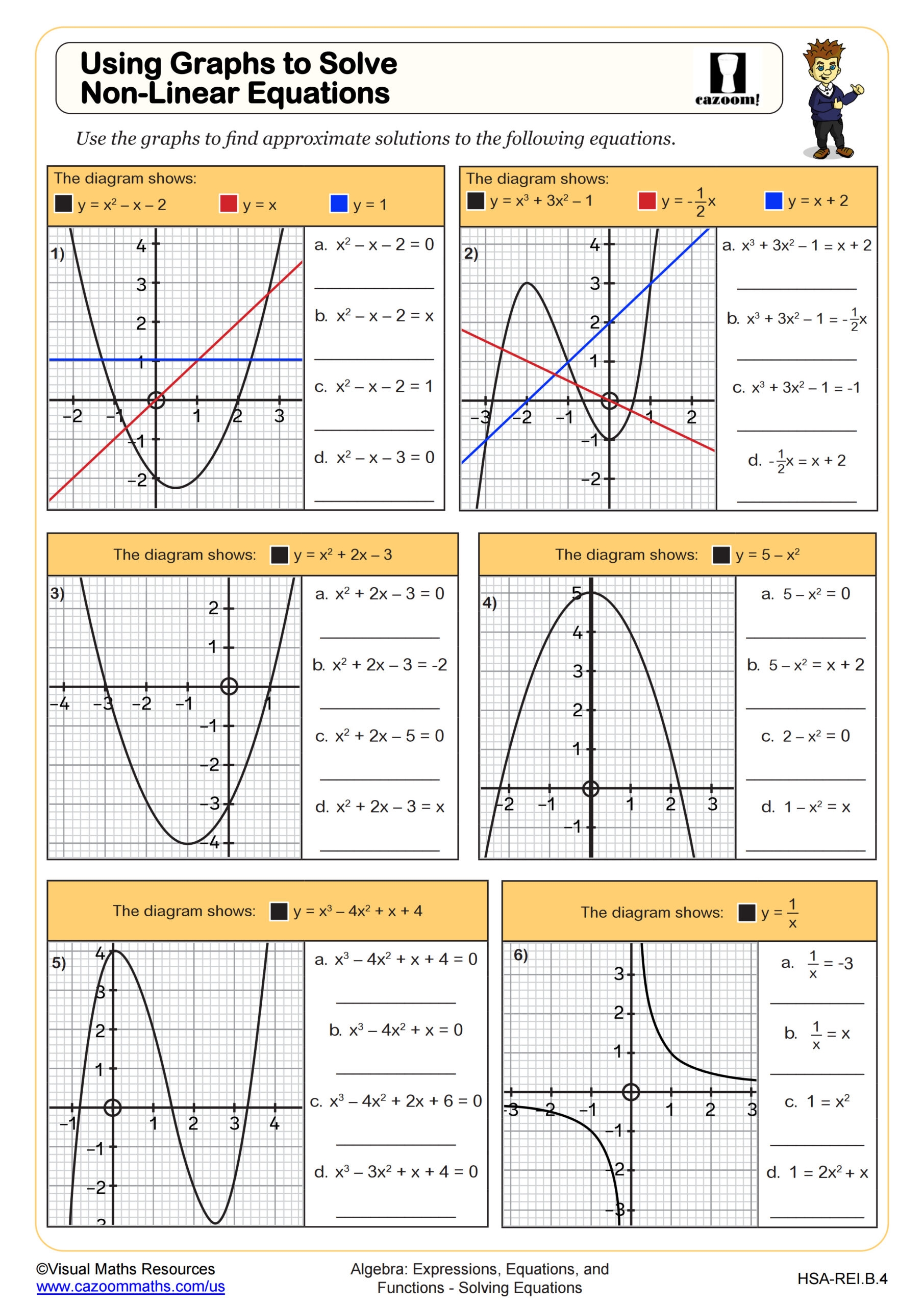 Algebra 1 Worksheets Printable