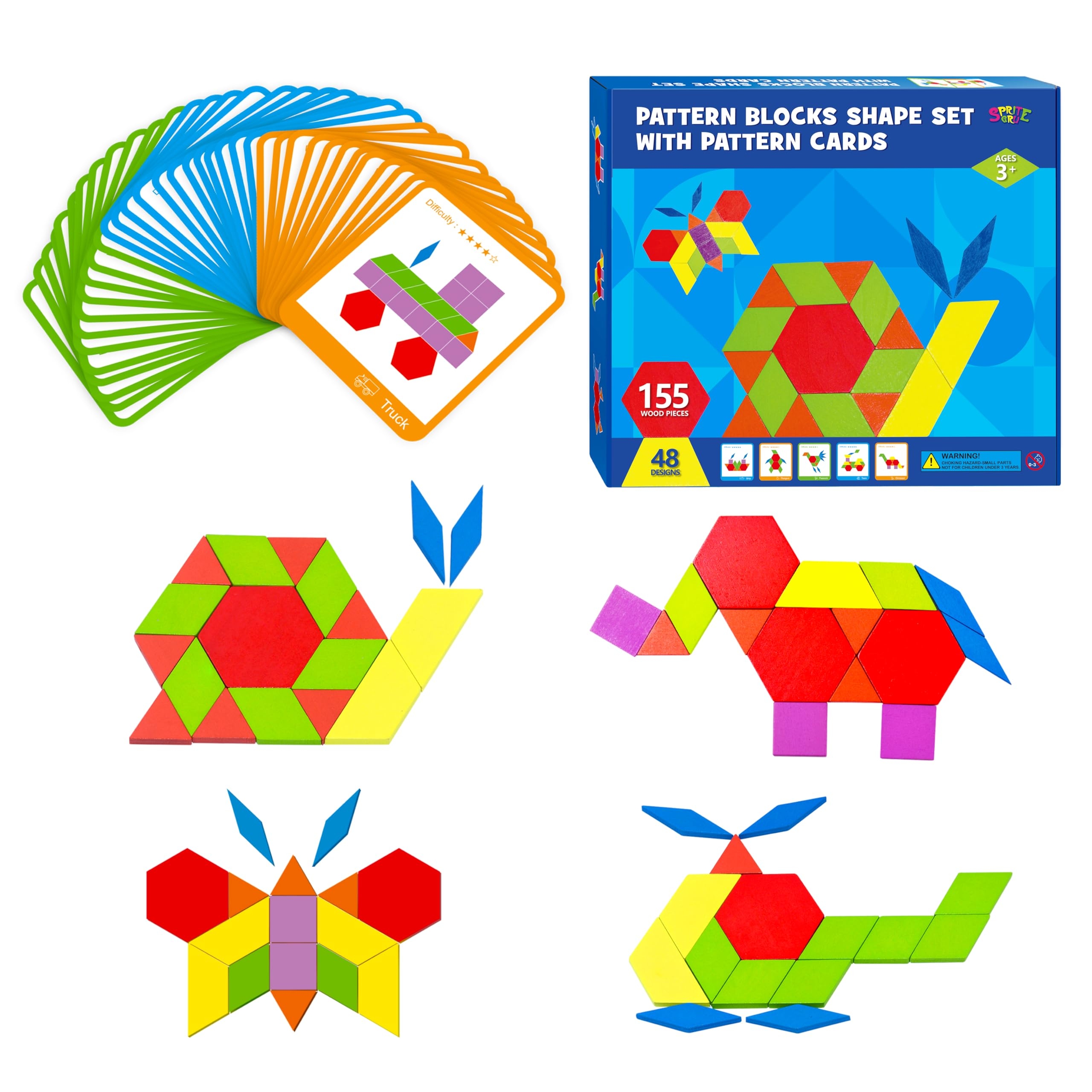 Pattern Blocks With Cards