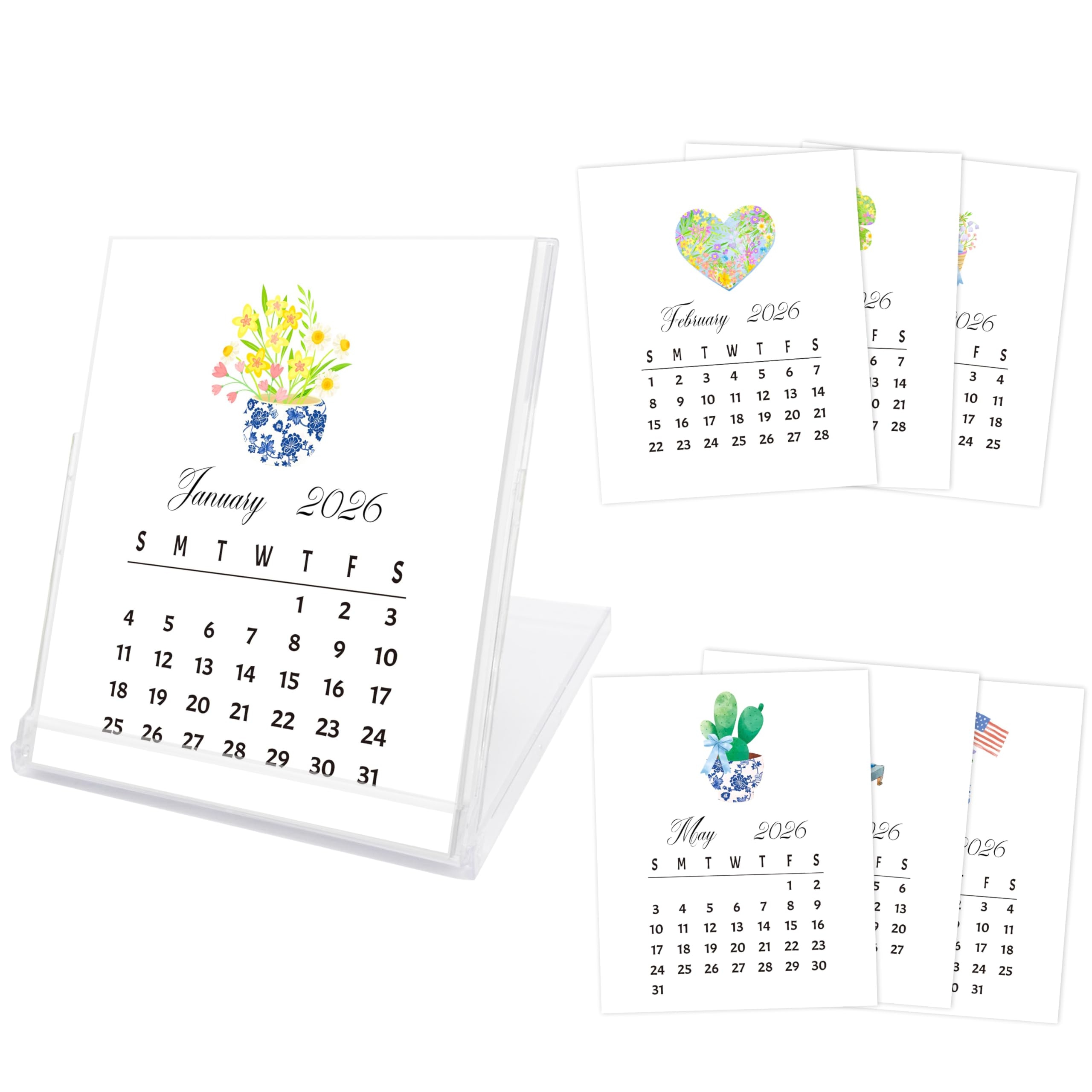 Amazon Desk Calendar 2026 2027 18 Month School Year 