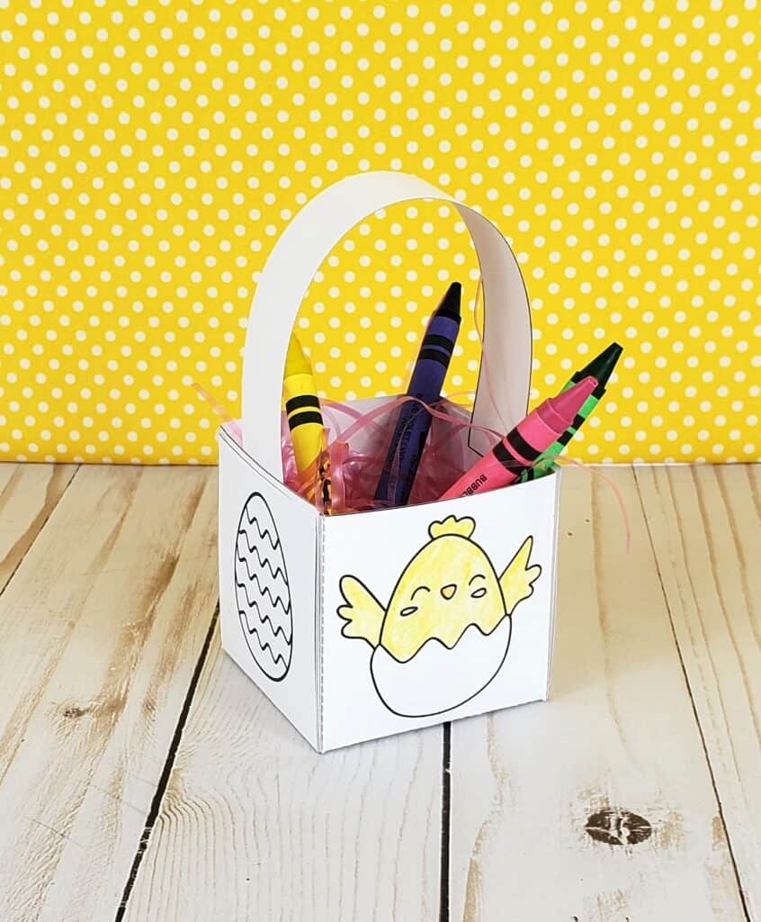 Basket Template Easter Basket Crafts For Preschoolers Printable 
