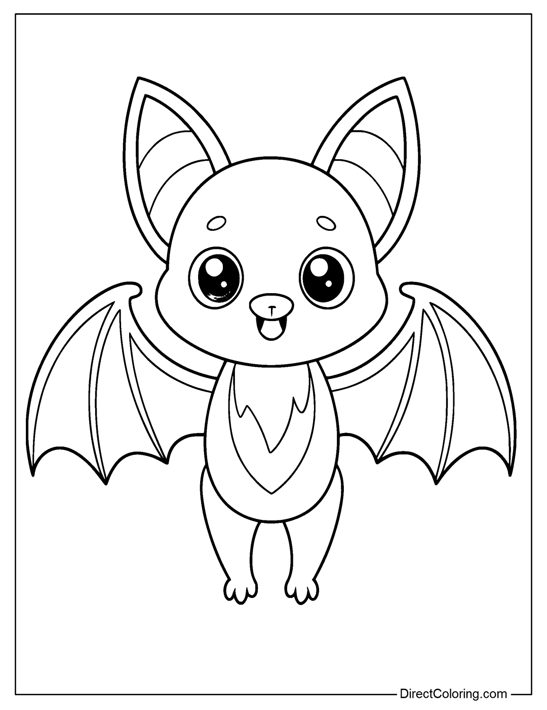 Bat Coloring Pages Free PDF To Download And Print