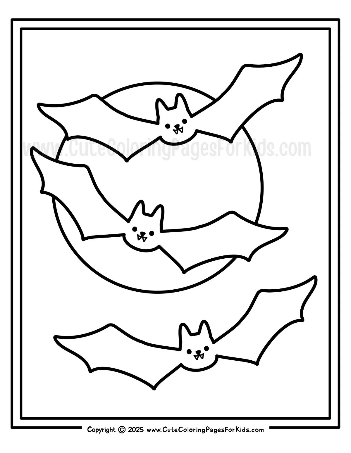 Free Printable Bat Coloring Sheets