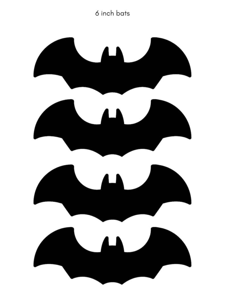 Bat Template For Halloween Crafts And Decorations OriginalMOM