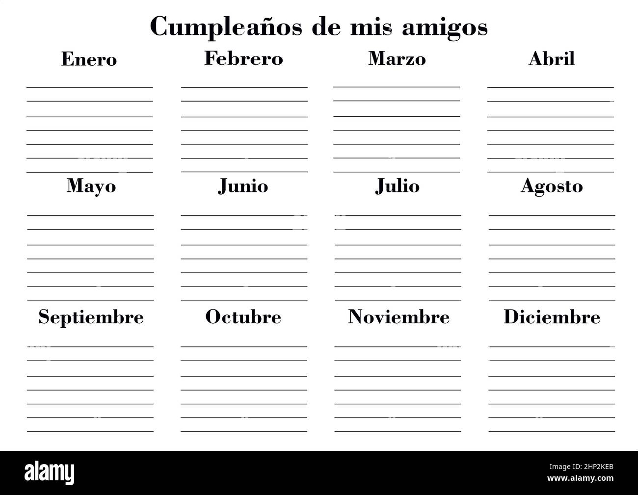 Printable Blank Calendar In Spanish