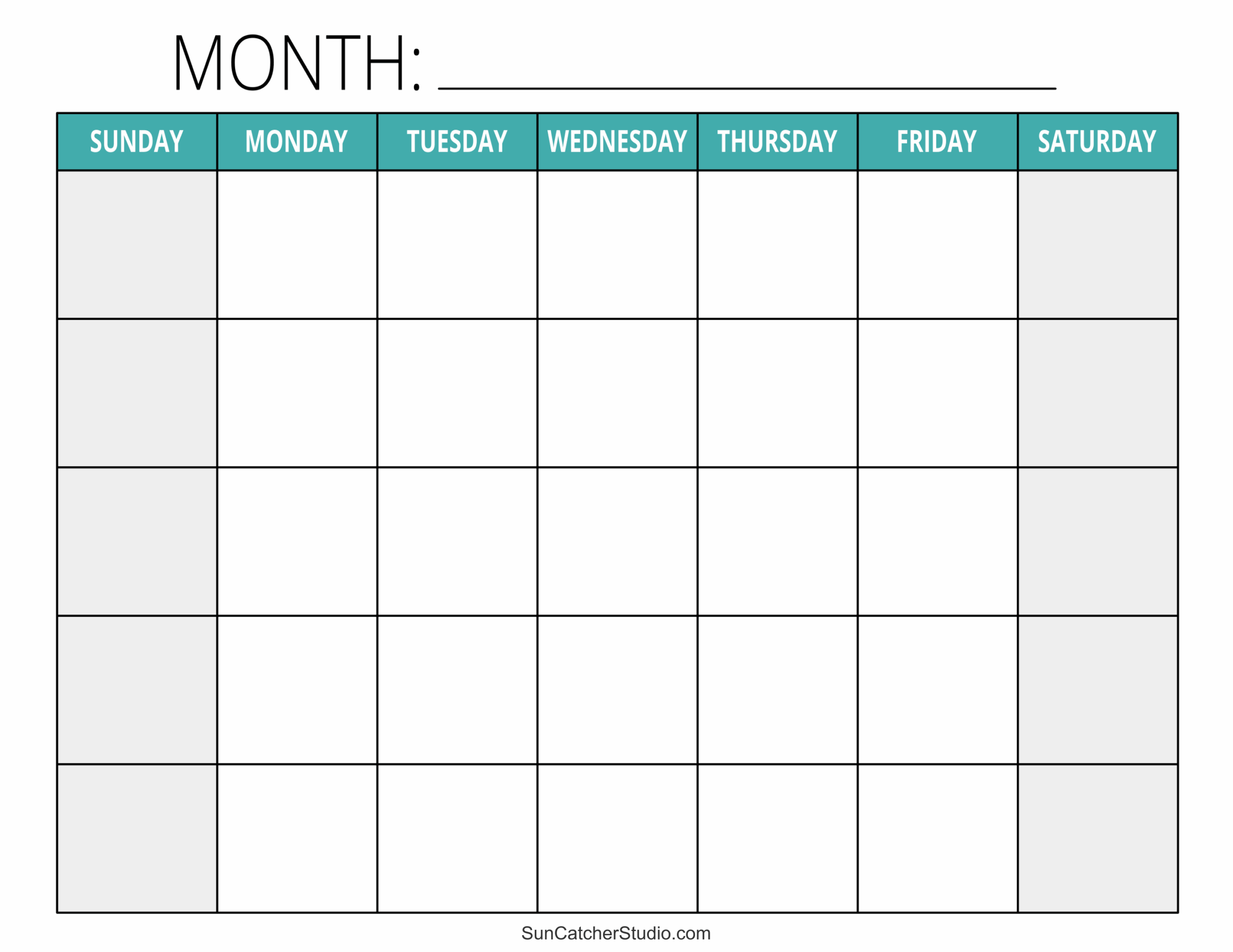 Printable Calendar Templates Monthly