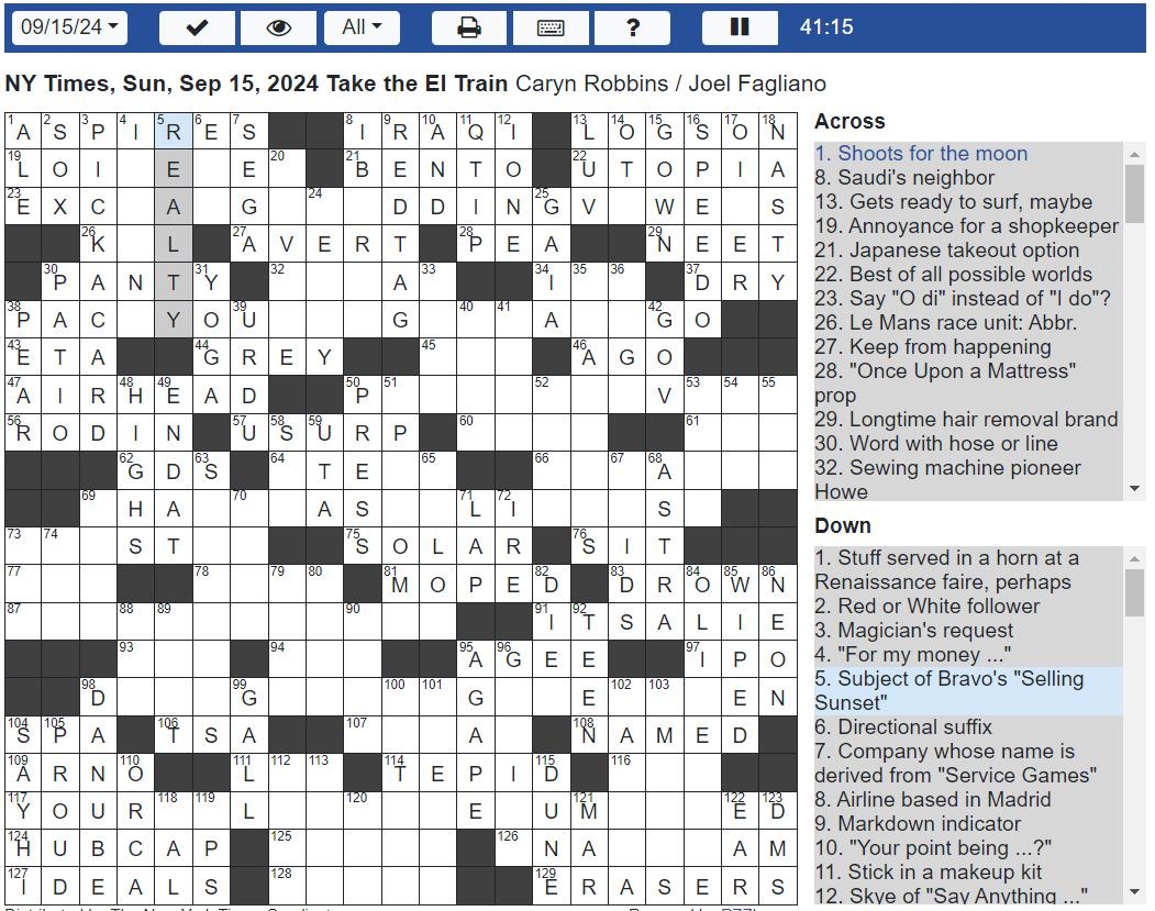 Bravo s What From The Nyt Crossword Via The Seattle Times R 