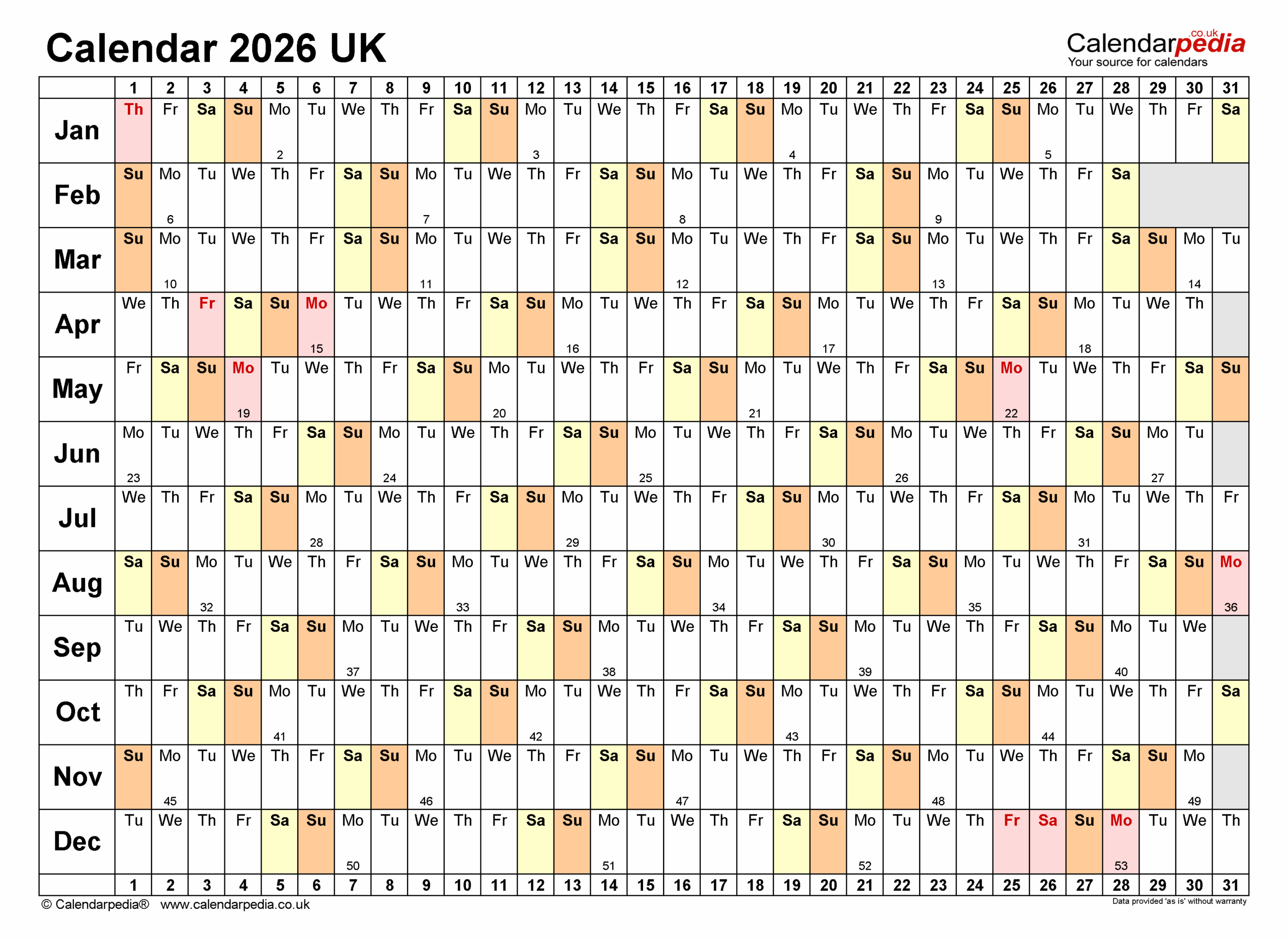 Free Printable Pocket Calendar 2026