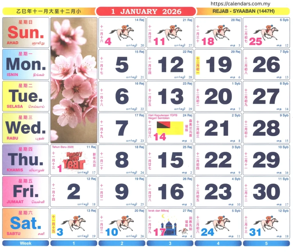 Calendar Malaysia 2026 Calendars my