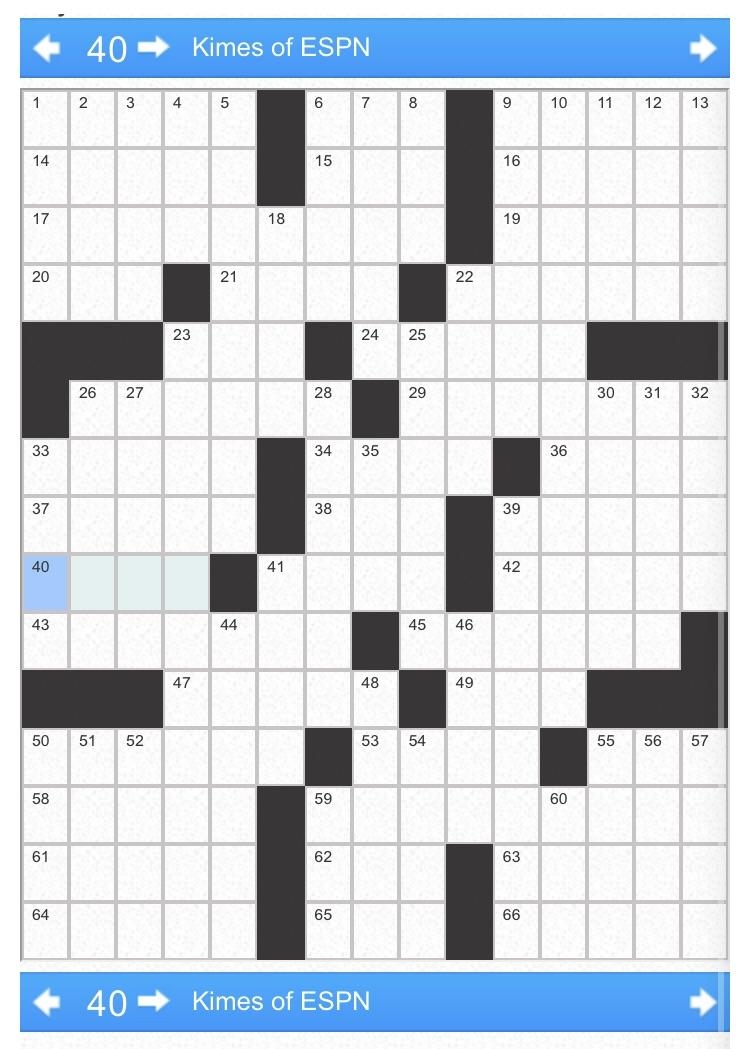 Can Anyone Help With 40 Across In The Seattle Times Crossword 