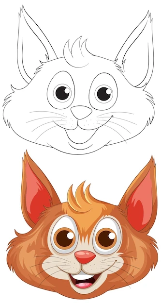 Cat Head Template Printable Vectors Download Free High Quality 