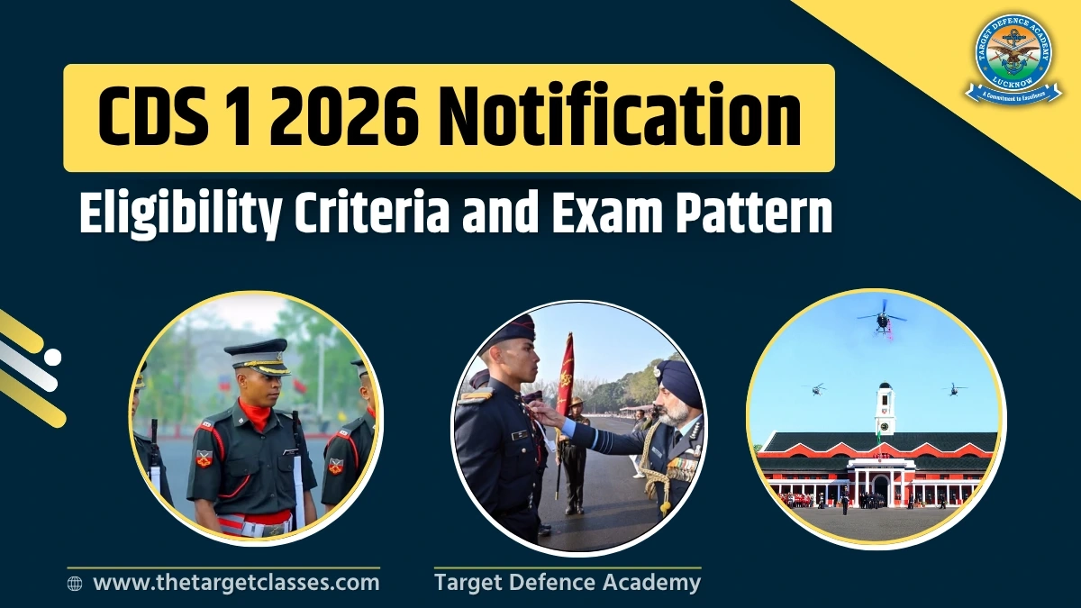 CDS 1 2026 Notification PDF Exam Date Eligibility Criteria 