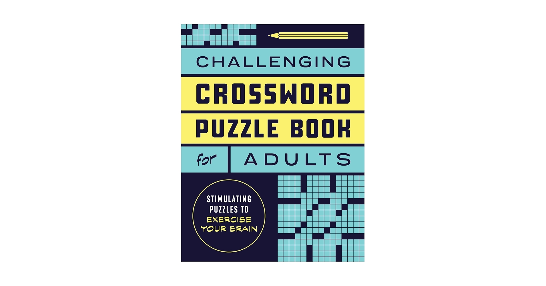 Challenging Crossword Puzzle Book For Adults Stimulating Puzzles 