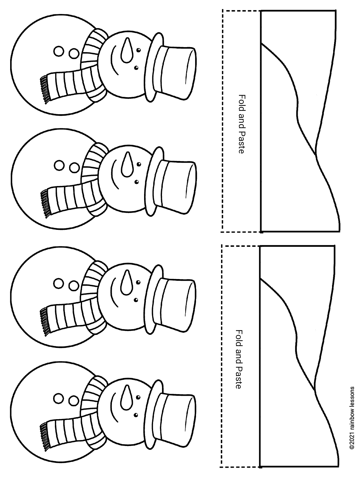 Printable Winter Craft Template