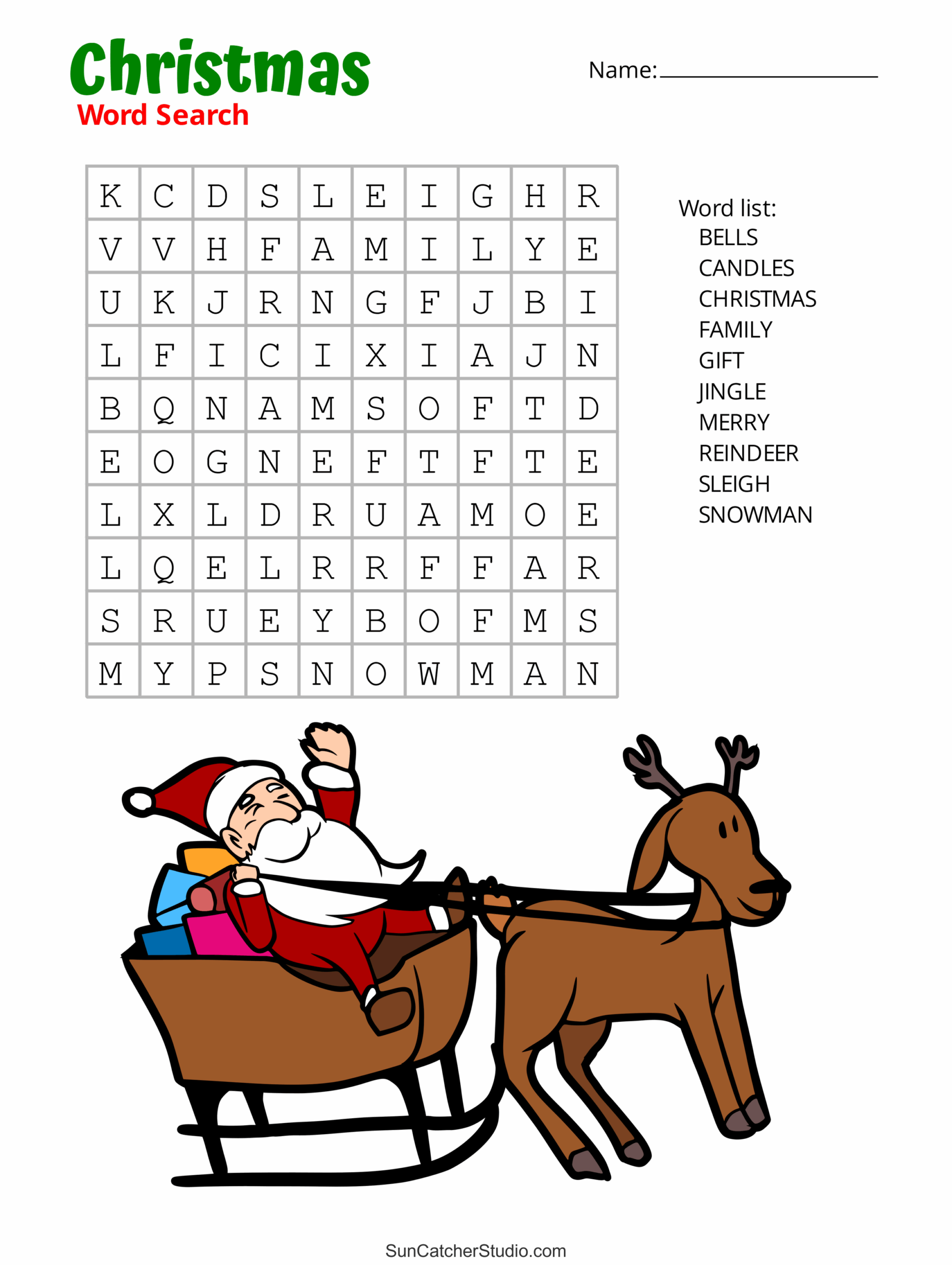 Christmas Printable Puzzles For Adults