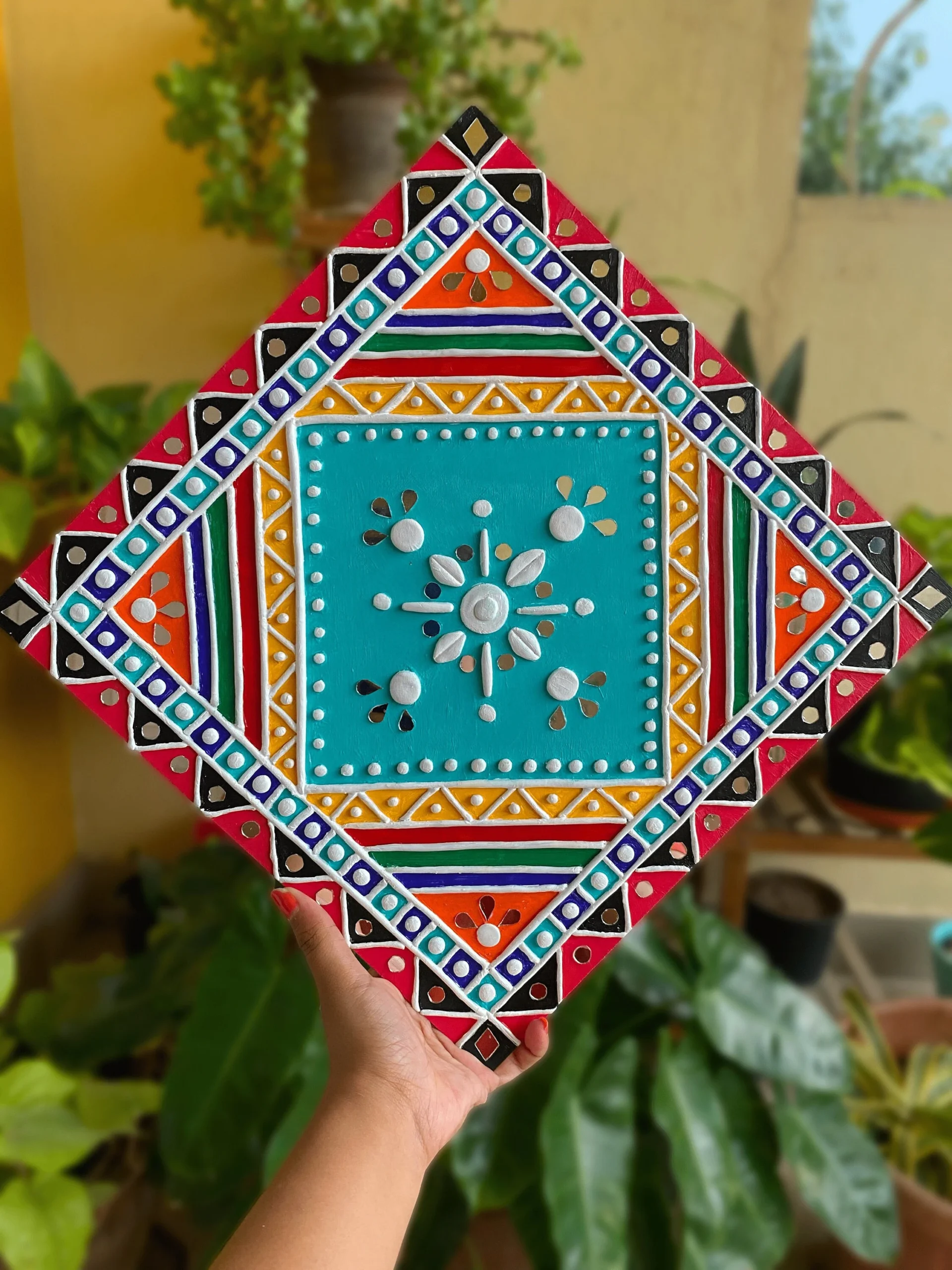 Colourful Lippan Art Lippan Wall Decor Handmade Lippan Lippan 