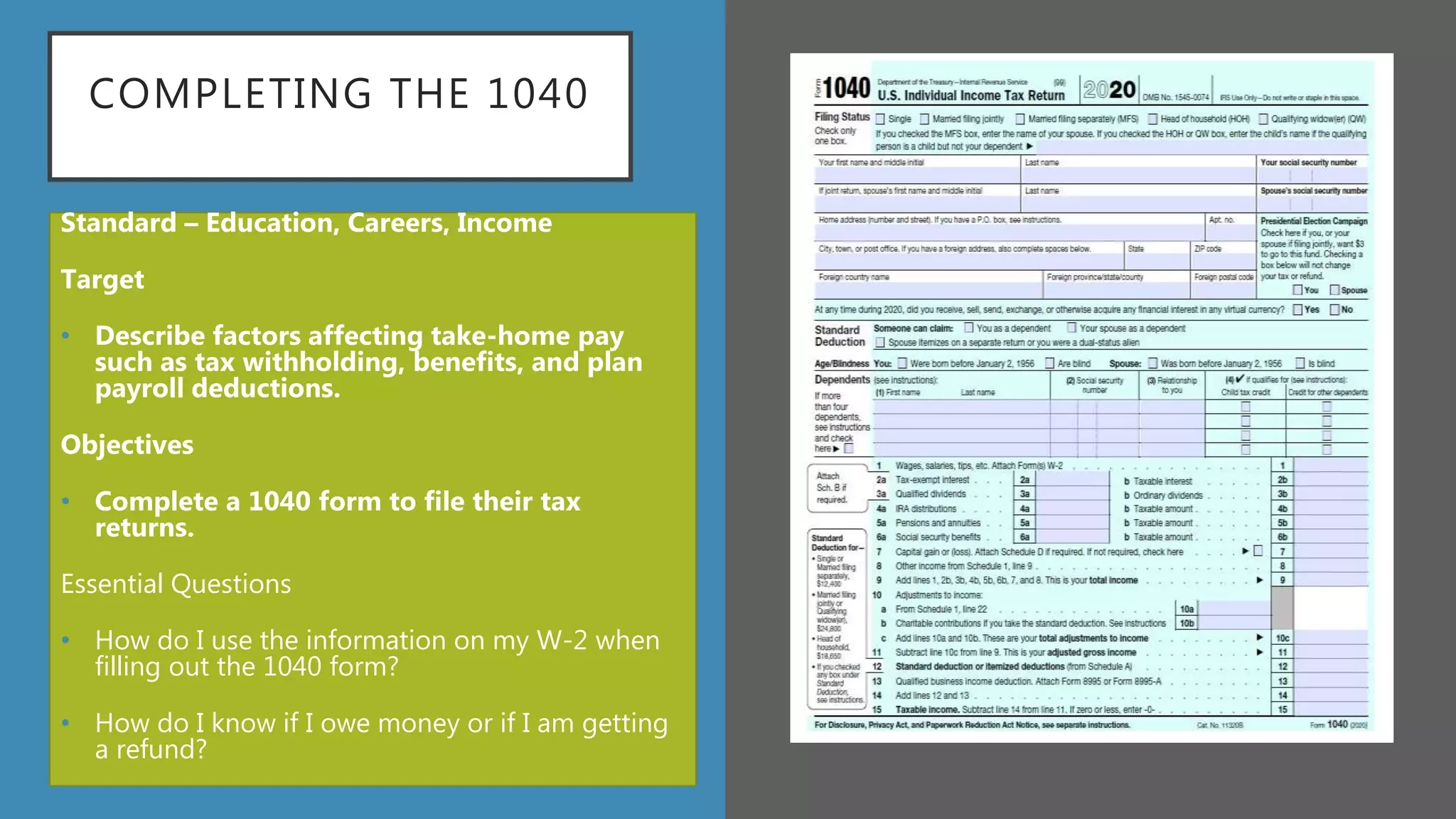 1040 Ez Form 2026 Printable