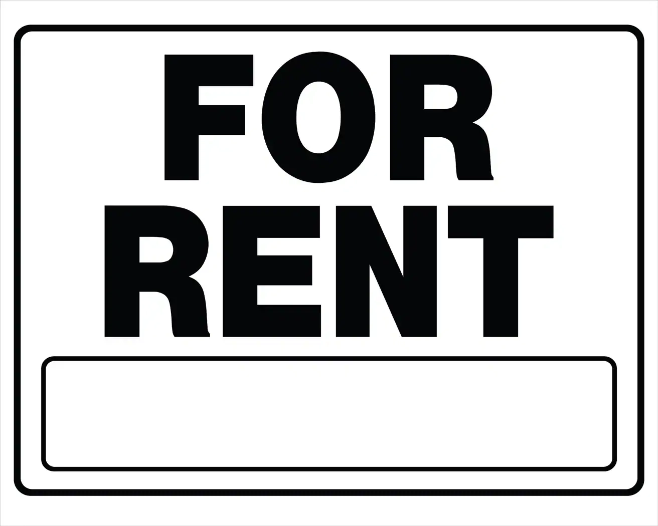 Corrugated Plastic Rent For Rent Signs At Lowes
