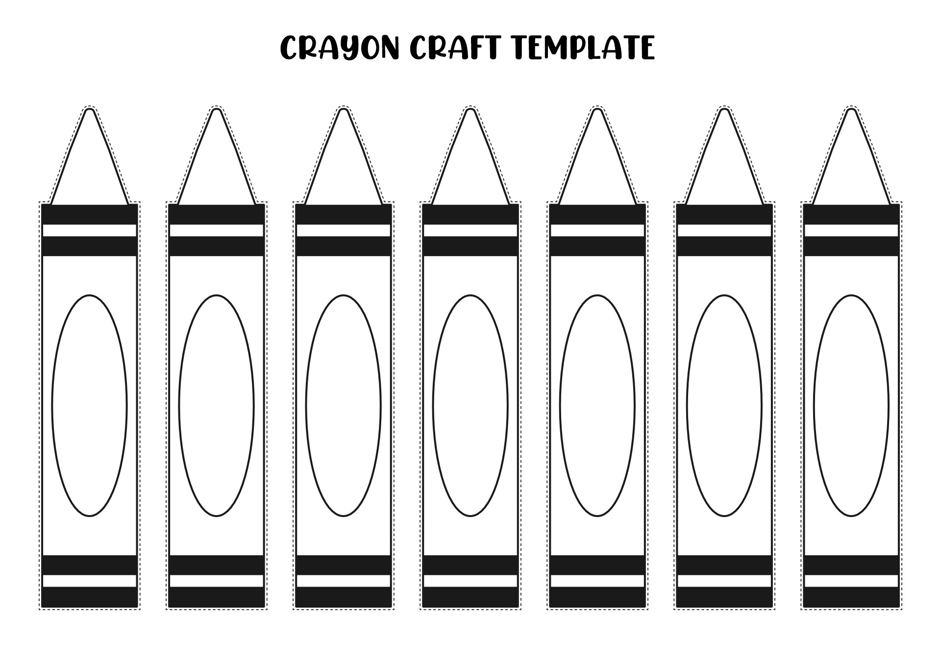 Printable Crayon Template
