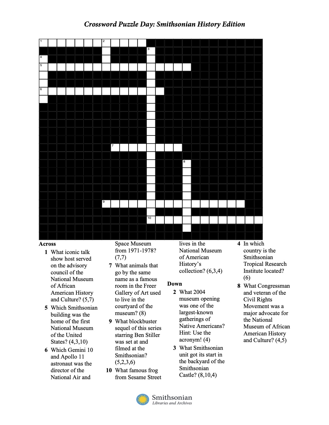 World History Crossword Puzzles Printable
