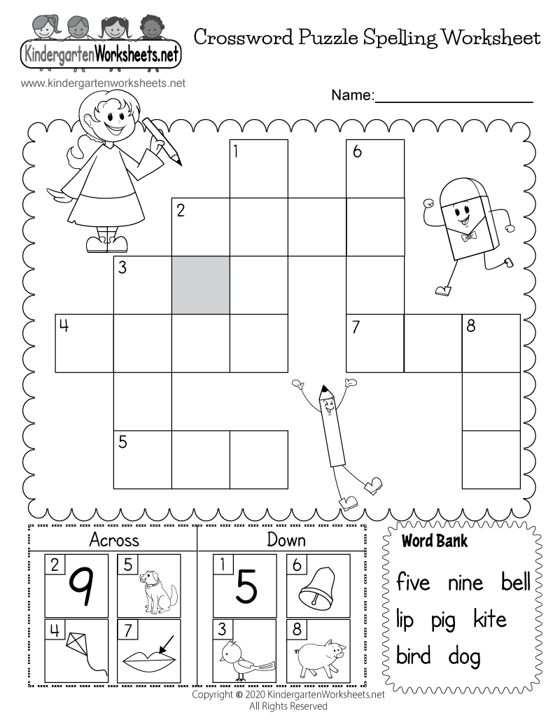 Free Printable 2nd Crossword Puzzles