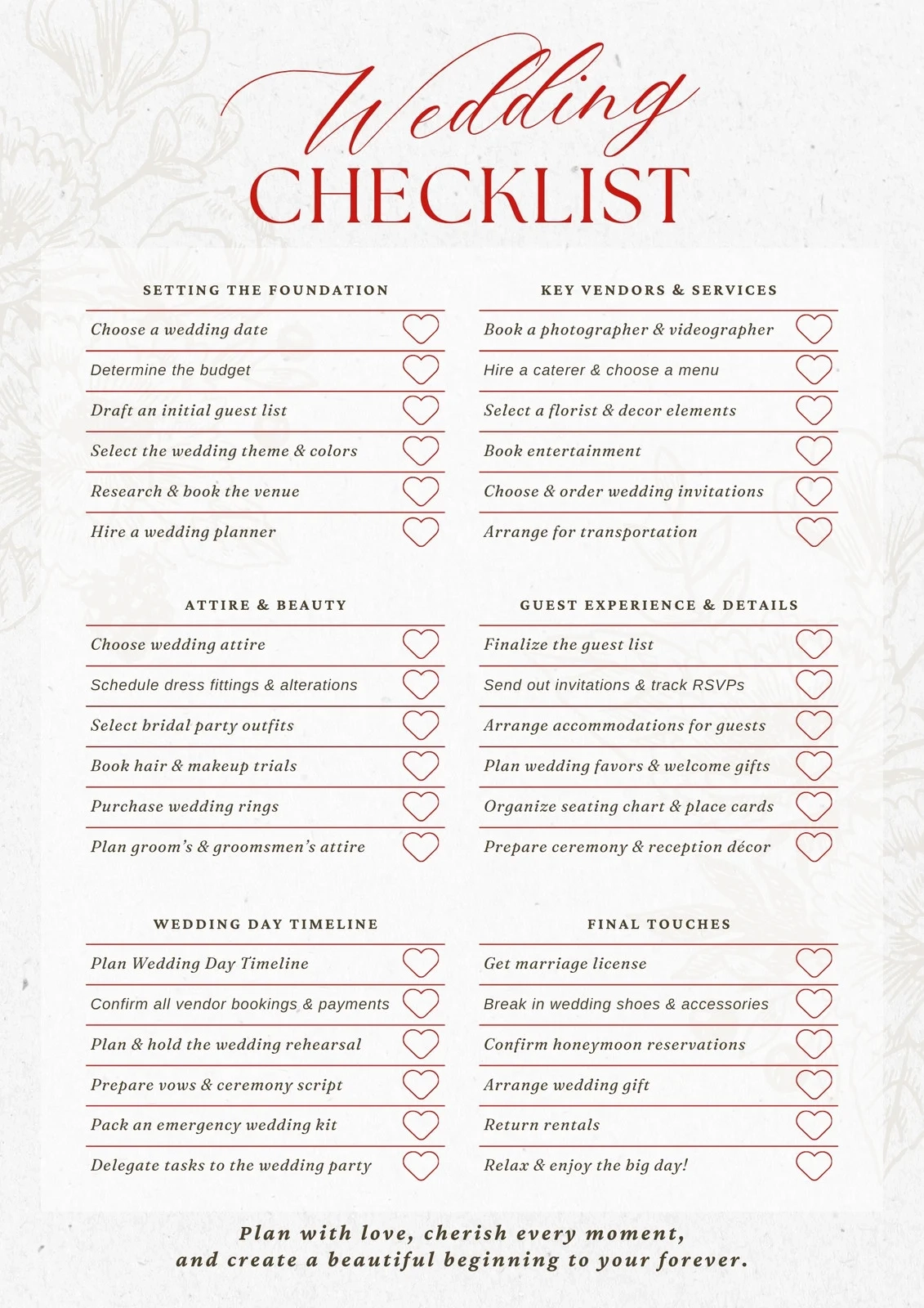 Customize 194 Wedding Checklists Templates Online Canva