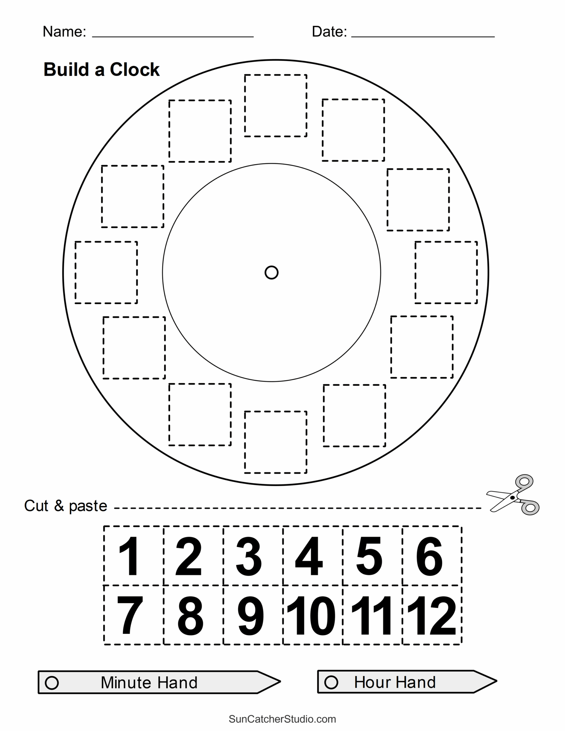 Cut And Paste Worksheets Printable Activities For Kids Free 