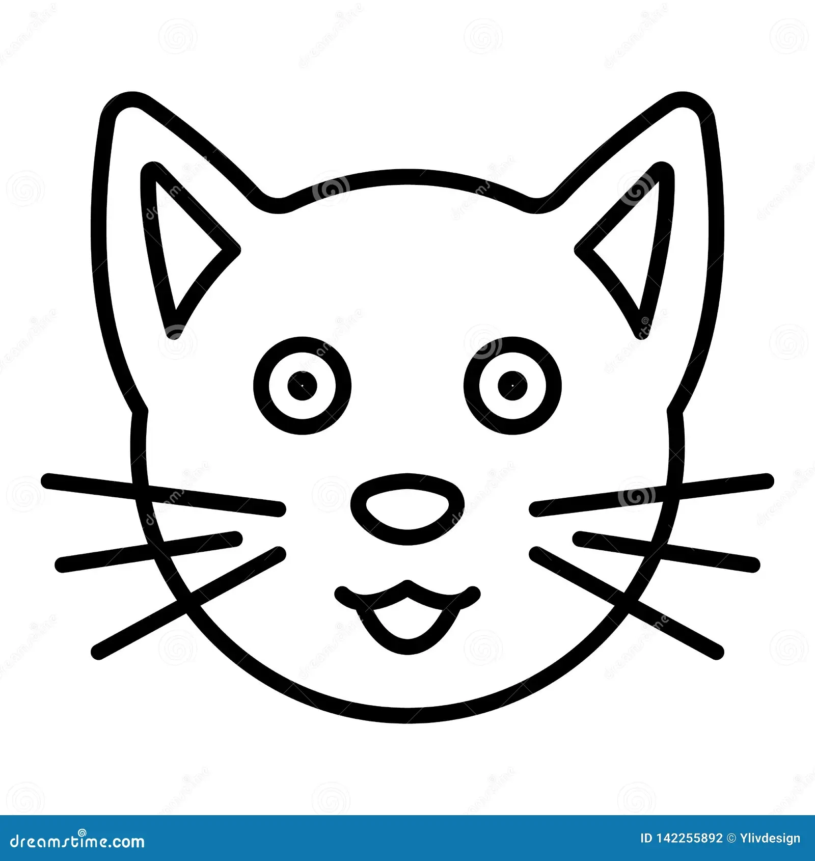 Printable Cat Face Template