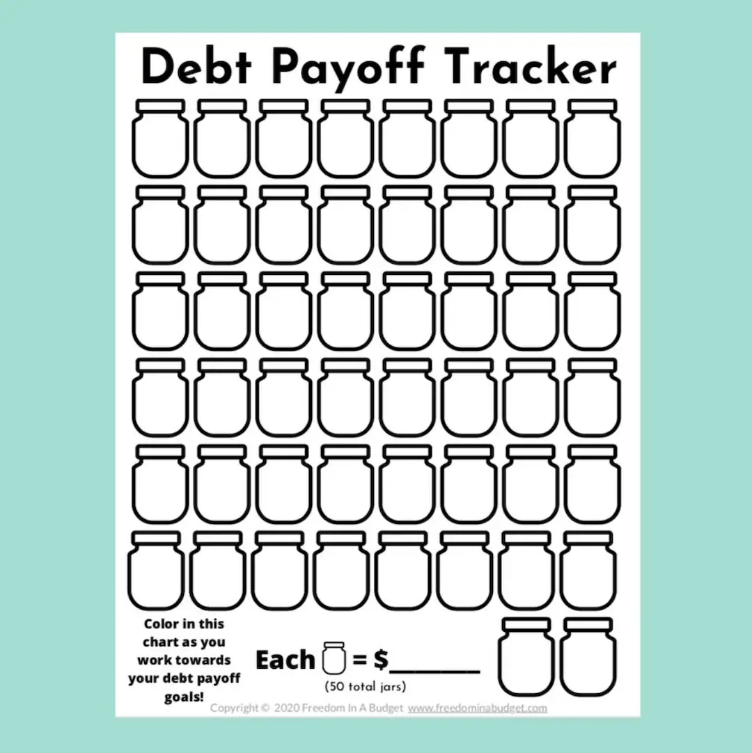 Debt Tracker Printable Debt Payoff Tracker PDF Etsy de