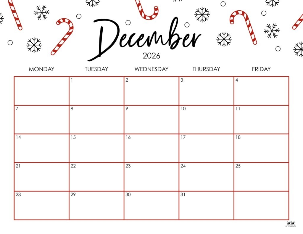 November And December 2026 Calendar Template