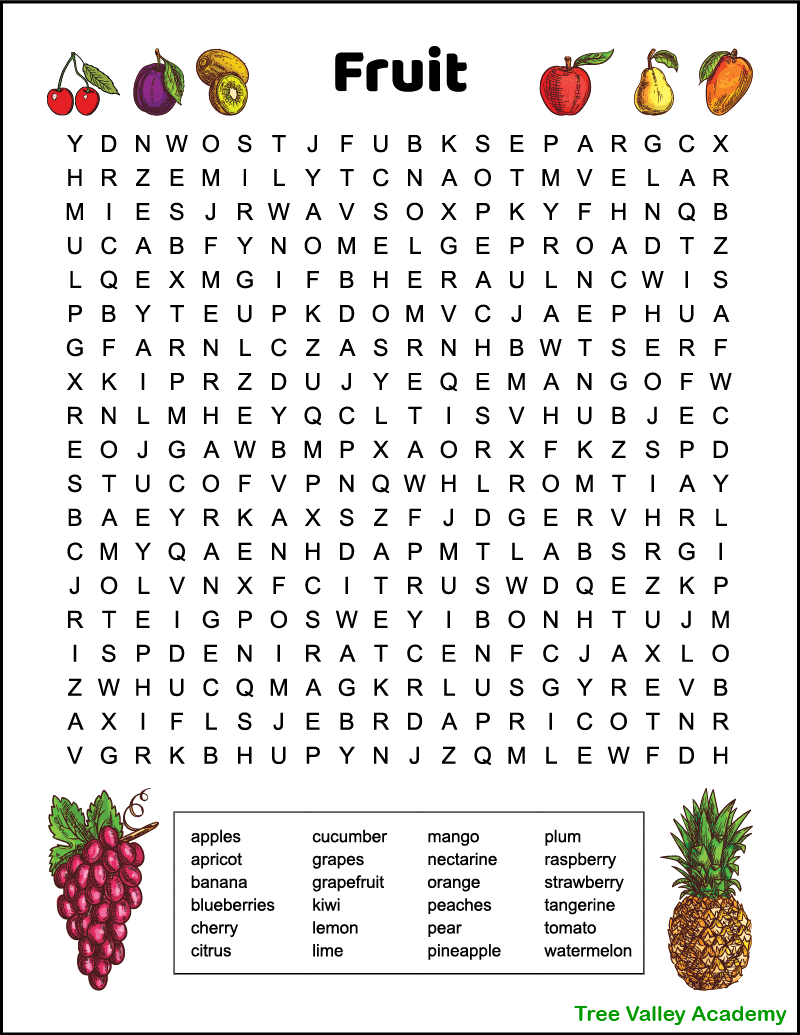 Word Search Puzzles Printable