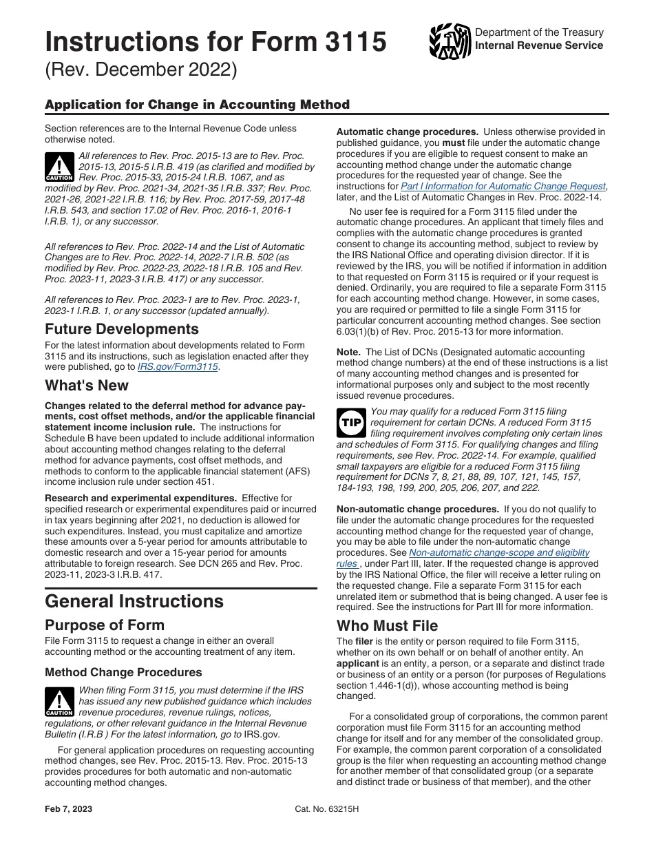Form 3115 Printable